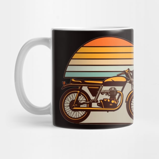 Motorcycle 1970’s Graphic Design by BlueLine Design